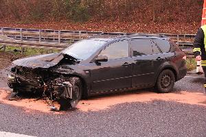 Bild: An dem Unfallfahrzeug entstand Totalschaden