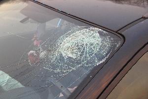 Bild: Der Fahrer war mit dem Kopf gegen die Scheibe geprallt