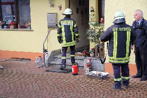 Bild: Mit einem Feuerlöscher konnte der Brand schnell gelöscht werden