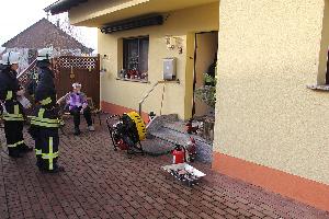 Bild: Mit einem Überdrucklüfter wurde das Gebäude entraucht