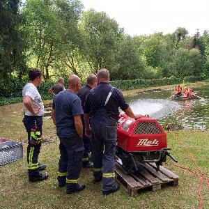 Bild: Übungsstation tragbare Pumpe, …..