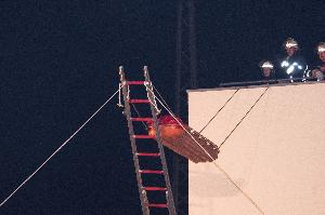 Bild: Rettung über Scheifkorb (Foto: Jungbluth, GFA)