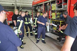 Bild: Praktische Ausbildung an den Geräten