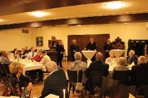 Bild: Der Kreisbrandinspekteur des Landkreis Neunkirchen Werner Thom bei seinem Grußwort