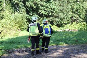 Bild: Erkunden der Einsatzstelle