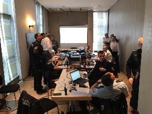 Bild: Die Technische Einsatzleitung (TEL) im Rathaus