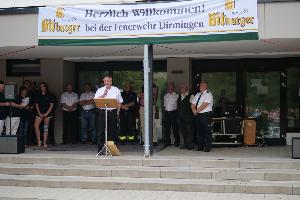 Bild: Laudatio des Kreisbrandinspekteurs Michael Sieslack