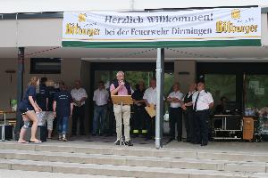 Bild: Laudatio von Manfred Klein, Ortsvorsteher von Dirmingen