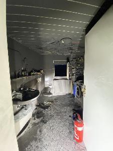 Bild: Das Badezimmer wurde stark in Mitleidenschaft gezogen
