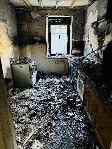 Bild: Küchenbrand in der Lebacher Straße