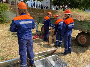 Bild: Jahreshauptübung der Kinder- und Jugendfeuerwehr Feuerwehr Eppelborn