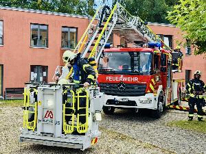 Bild: Große Evakuierungsübung im Haus Hubwald