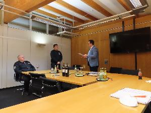 Bild: Alexander Brück wurde zum Löschmeister befördert.