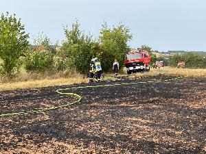 Bild: Stoppelfeld brannte im Ortsteil Wiesbach