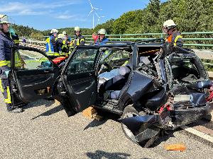 Bild: Verkehrsunfall auf der Autobahn A1