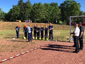 Bild: Eppelborner Jugendfeuerwehr absolvierte als beste Gruppe die Leistungsspange der Jugendwehr in Ottweiler