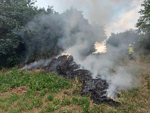 Bild: Brand in der Nähe des Freizeitzentrums Finkenrech