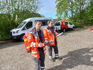 Bild: „Rettungsdienst“ in Bereitstellung, hier gestellt durch das DRK Eppelborn
