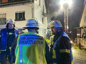 Bild: Brand eines Terrassenanbaus "Auf Der Hohl"