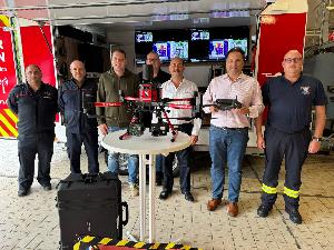Bild: Neue Drohne bei der Feuerwehr Eppelborn im Einsatz