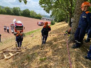 Bild: Jahreshauptübung der Kinder- und Jugendfeuerwehr Feuerwehr Eppelborn