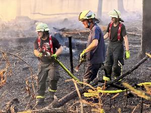 Bild: Feuerwehr Eppelborn unterstützte bei großem Waldbrand bei Ottweiler