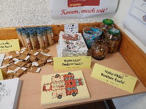 Bild: ….. für die Kids gab es Gummibärchen …..