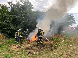 Bild: Brand in der Nähe des Freizeitzentrums Finkenrech