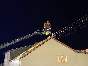 Bild: Kaminbrand in der Steinackerstraße