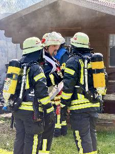 Bild: Brand einer Garage in der Jägerbergstraße