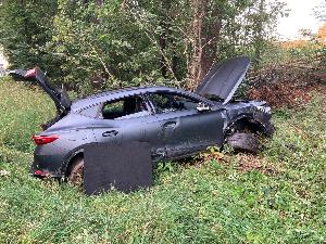 Bild: Verkehrsunfall auf der Landstraße bei Wiesbach