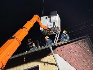 Bild: Dachstuhlbrand in der Illtalstraße
