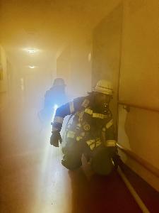 Bild: Große Evakuierungsübung im Haus Hubwald