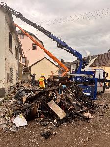 Bild: Wohnhausbrand in Dirmingen (Foto: THW OC Illingen / Kupplich-Brittnacher)