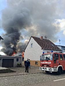 Bild: Brand einer Garage in der Jägerbergstraße