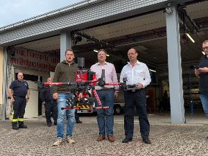 Bild: Neue Drohne bei der Feuerwehr Eppelborn im Einsatz