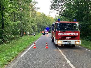 Bild: Verkehrsunfall auf der Landstraße bei Wiesbach