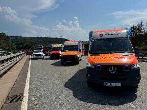 Bild: Verkehrsunfall auf der Autobahn A1