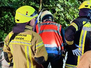 Bild: Schwerer Verkehrsunfall auf der L112 bei Wustweiler – Fahrer schwer verletzt
