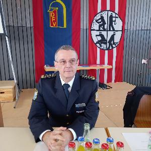 Bild: aus Bubach-Calmesweiler – der Amtsleiter der Berufsfeuerwehr Saarbrücken Stefan König als Mitglied des Vorstandes des LFV,
