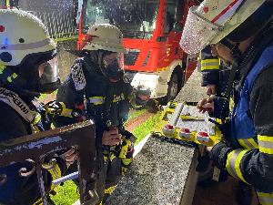 Bild: Brand eines Terrassenanbaus "Auf Der Hohl"