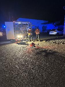 Bild: Die Drohne der Feuerwehr Eppelborn im Einsatz