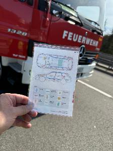 Bild: Verkehrsunfall auf der Autobahn A1