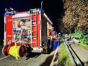 Bild: Schwerer Verkehrsunfall auf der L112 bei Wustweiler – Fahrer schwer verletzt