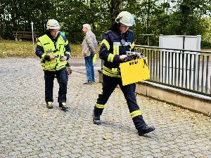 Bild: Große Evakuierungsübung im Haus Hubwald