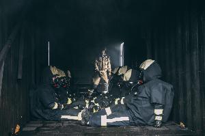 Bild: Heissbrandausbildung im Brandcontainer