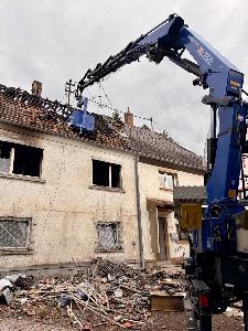 Bild: Wohnhausbrand in Dirmingen (Foto: THW OC Illingen / Kupplich-Brittnacher)
